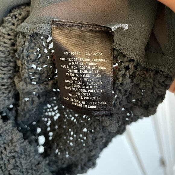 Anthropologie Knitted & Knotted Women's Open Knit Sweater Sz S/M Boho Fisherman - Picture 14 of 16